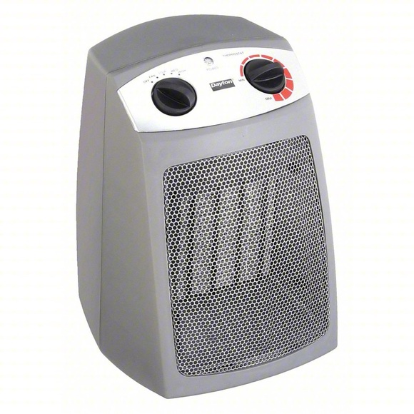 DAYTON ELECTRIC CERAMIC SPACE HEATER 1VNW9A FAN FORCED 1500W 120V 60Hz - Picture 1 of 4